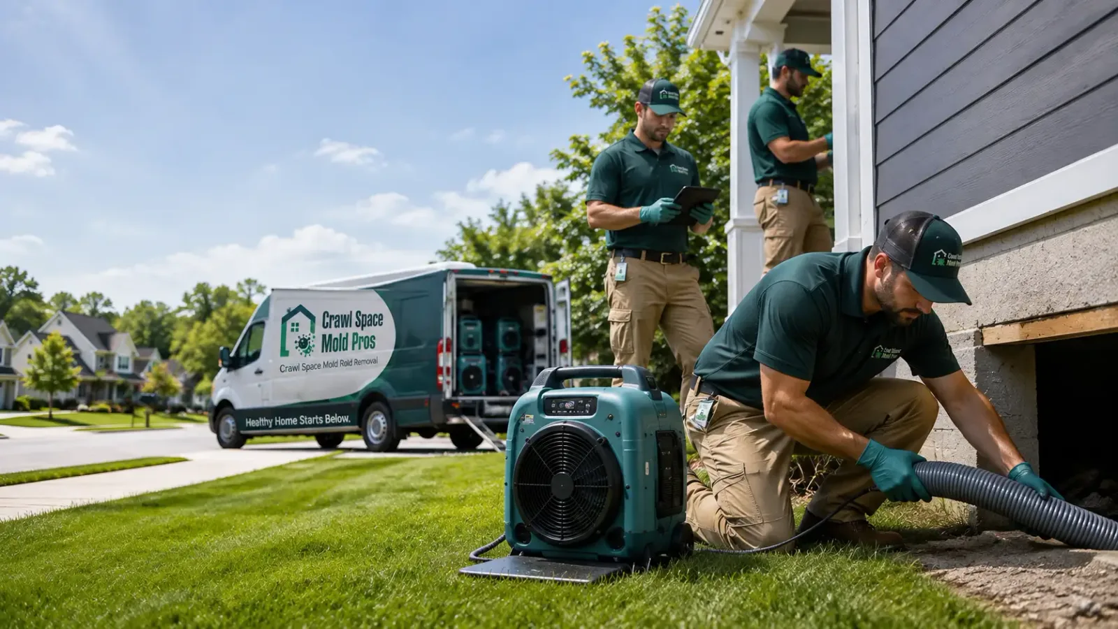 Crawl Space Mold Removal in Remus, MI